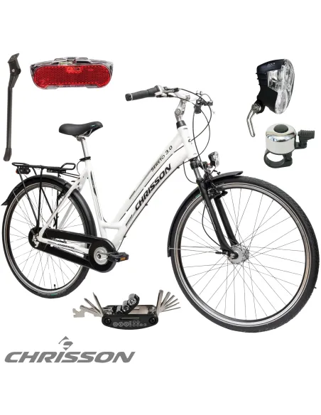 Rower Damski Trekkingowy Koła 28" SHIMANO Nexus Oświetlenie Dynamo Stopka