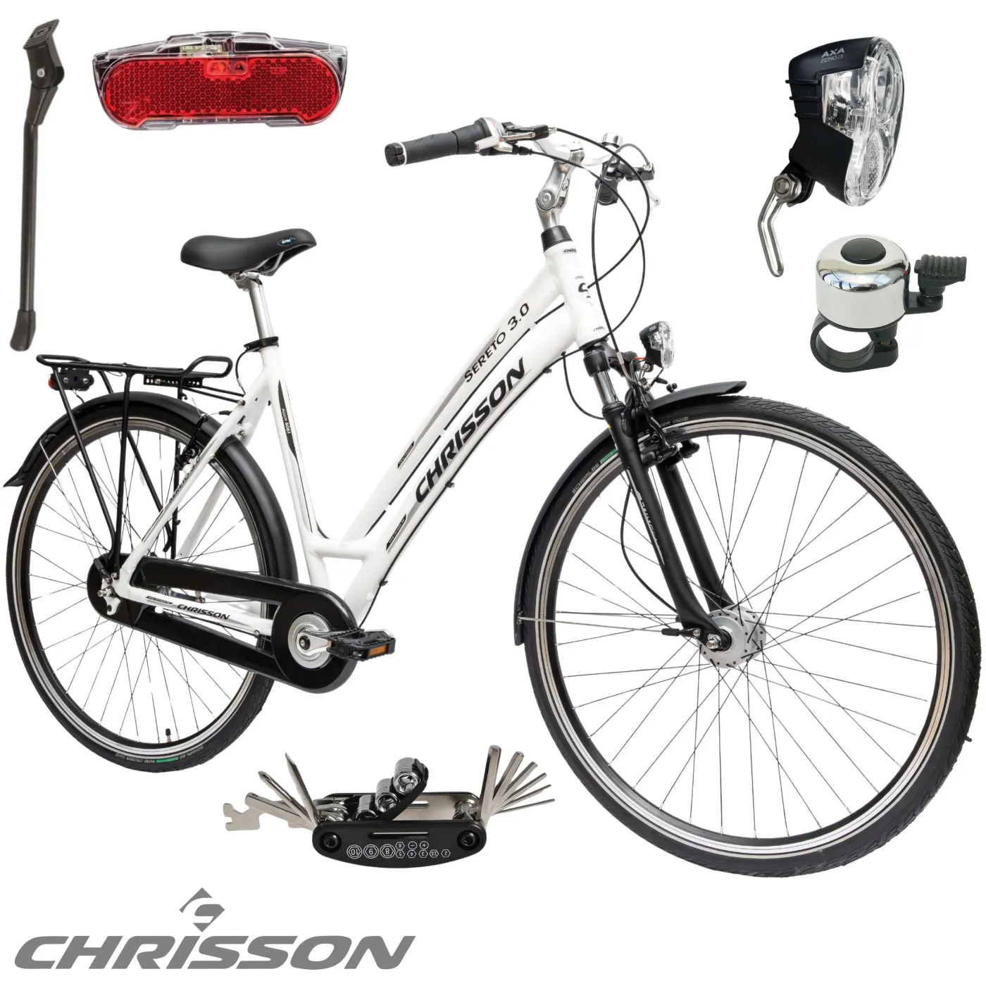 Rower Damski Trekkingowy Koła 28" SHIMANO Nexus Oświetlenie Dynamo Stopka