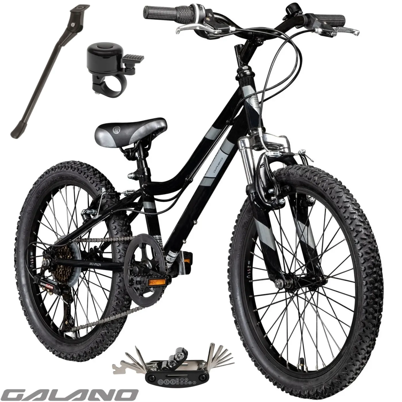 Rower Dziecięcy 18" Dziewczęcy Chłopięcy Dzwonek Stopka Odblaski Saiguan