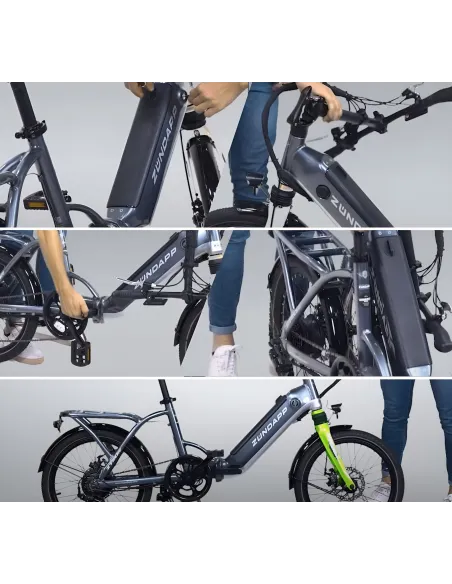 Elektryczny Rower Składany 20 Tarcze ALU 13 Ah Wspomaganie 5 Trybów Składak