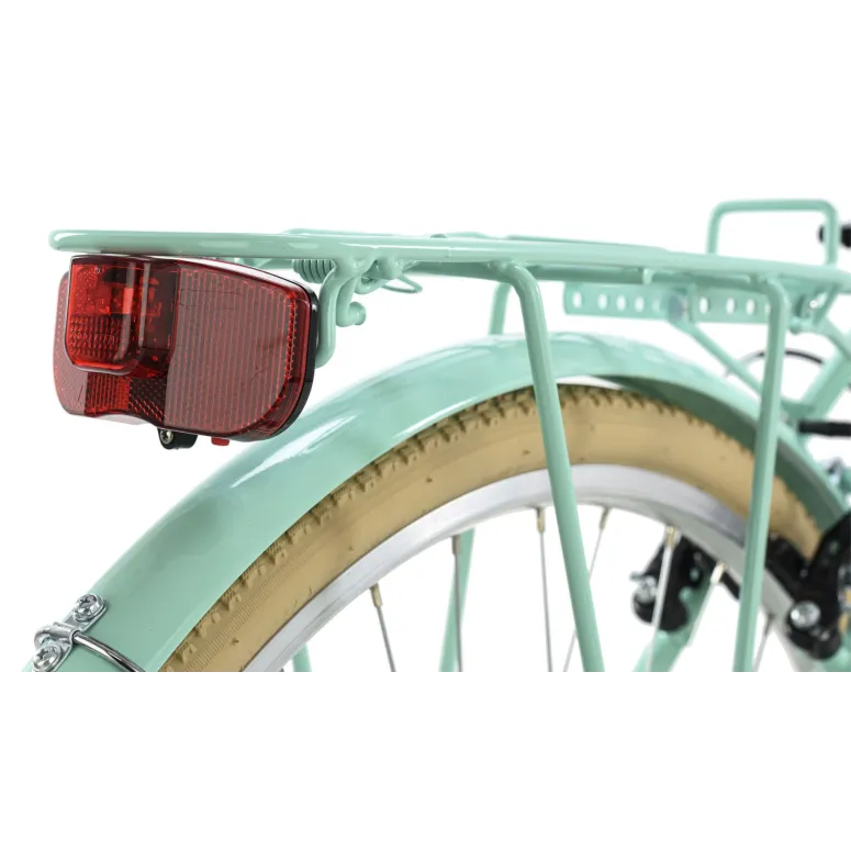 Rower Damski Miejski Koła 26 Dziewczęcy SHIMANO Koszyk Oświetlenie Bagażnik