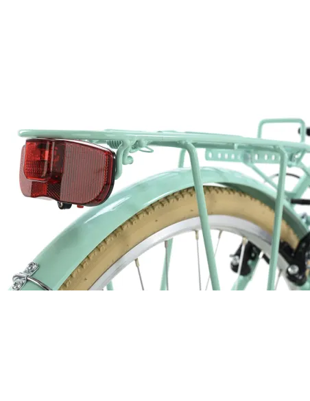 Rower Damski Miejski Koła 26 Dziewczęcy SHIMANO Koszyk Oświetlenie Bagażnik