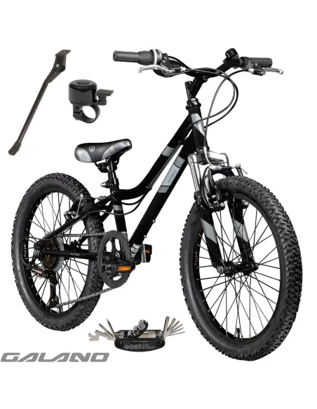 Rower Dziecięcy 20" Dziewczęcy Chłopięcy Dzwonek Stopka Odblaski Saiguan