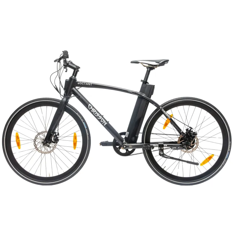 Rower Elektryczny Męski Miejski 28" LCD 250 W Aluminium Oświetlenie Stopka