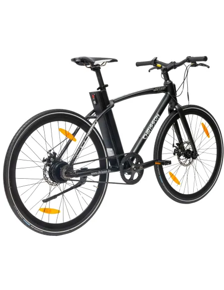 Rower Elektryczny Męski Miejski 28" LCD 250 W Aluminium Oświetlenie Stopka