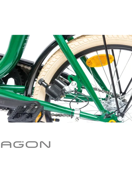 Rower Damski Męski Składany 20" SHIMANO Nexus Miejski Składak Oświetlenie