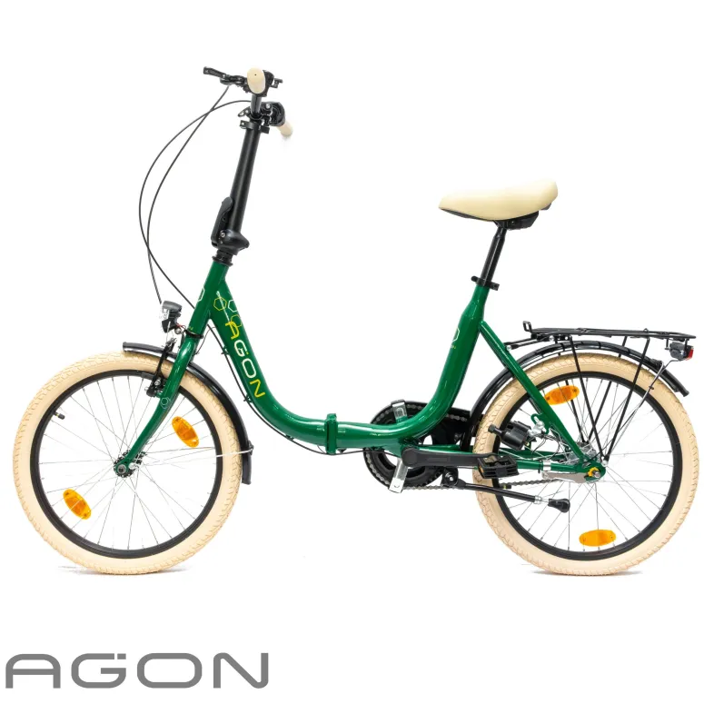 Rower Damski Męski Składany 20" SHIMANO Nexus Miejski Składak Oświetlenie