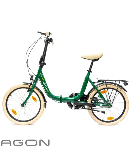 Rower Damski Męski Składany 20" SHIMANO Nexus Miejski Składak Oświetlenie