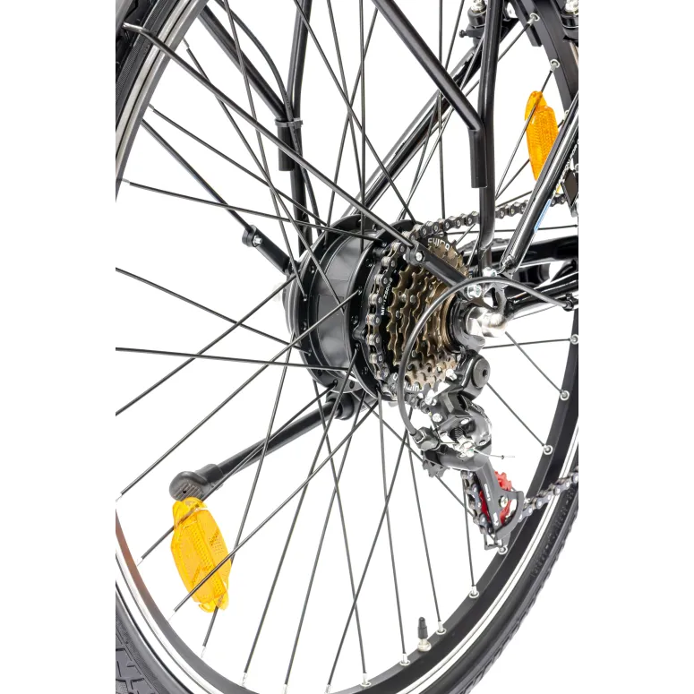 Rower Elektryczny Damski Miejski Koła 26" 250 W Wspomaganie 10Ah SHIMANO