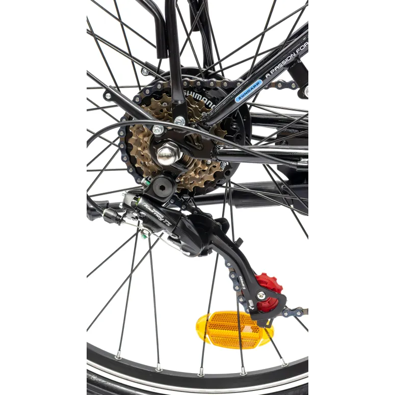 Rower Elektryczny Damski Miejski Koła 26" 250 W Wspomaganie 10Ah SHIMANO