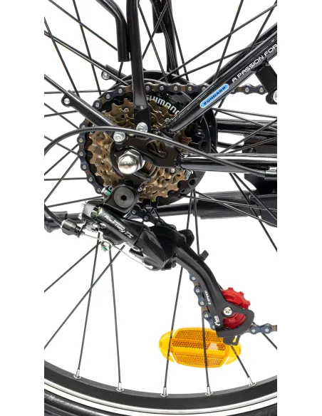 Rower Elektryczny Damski Miejski Koła 26" 250 W Wspomaganie 10Ah SHIMANO