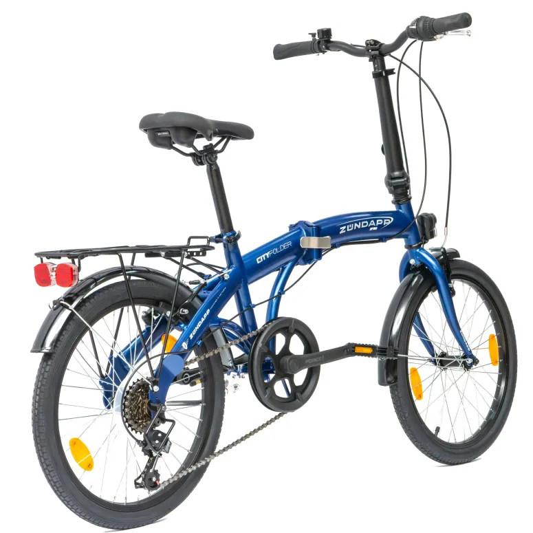 Rower Składany 20 Damski Męski Miejski Dzwonek Bagażnik Odblaski Światła