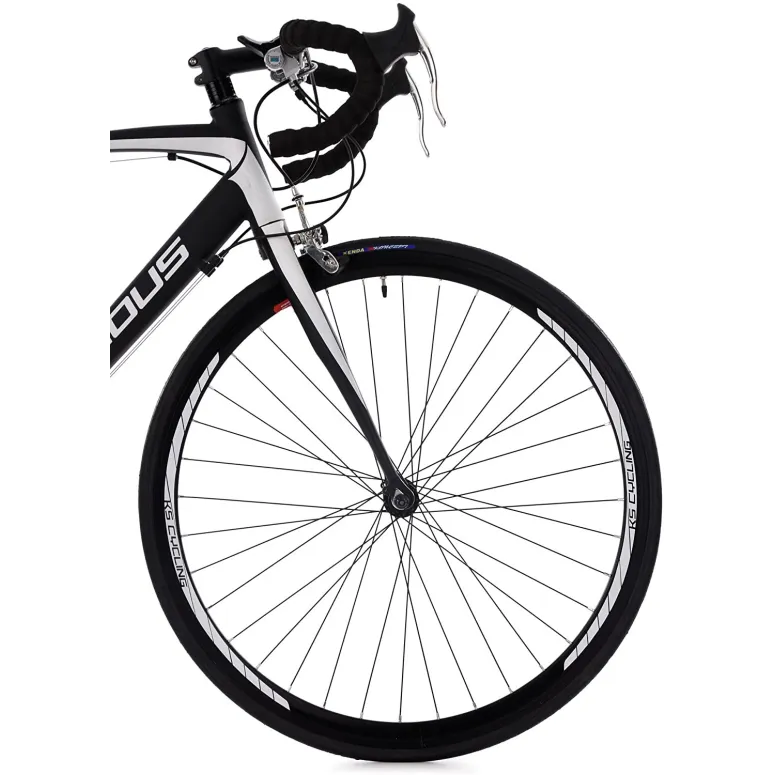 Rower Szosowy Męski 28 Kolarzówka Aluminiowy Dual Pivot Wyścigowy Dzwonek - 9