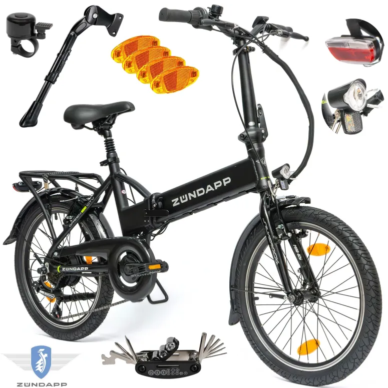 Elektryczny Rower Składany 20 Męski Damski Składak 7,8Ah Wspomaganie 3 Tryb