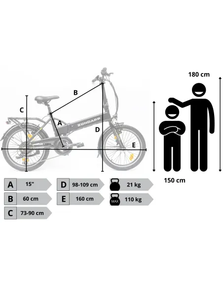 Elektryczny Rower Składany 20 Męski Damski Składak 7,8Ah Wspomaganie 3 Tryb