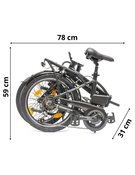 Elektryczny Rower Składany 20 Męski Damski Składak 7,8Ah Wspomaganie 3 Tryb