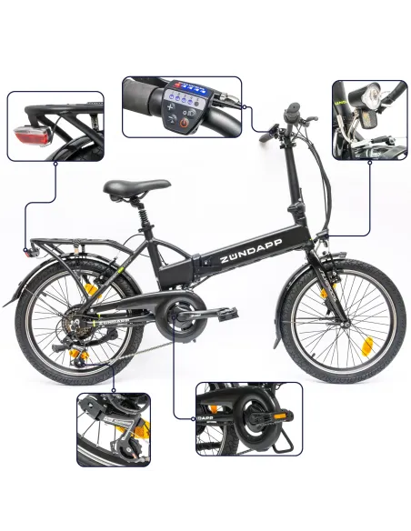 Elektryczny Rower Składany 20 Męski Damski Składak 7,8Ah Wspomaganie 3 Tryb