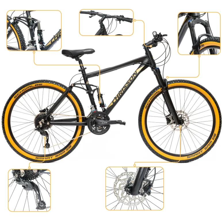 Rower Męski Górski 27,5" SHIMANO Full Amortyzacja Hydraulika Aluminium MTB