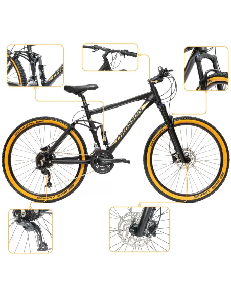 Rower Męski Górski 27,5" SHIMANO Full Amortyzacja Hydraulika Aluminium MTB