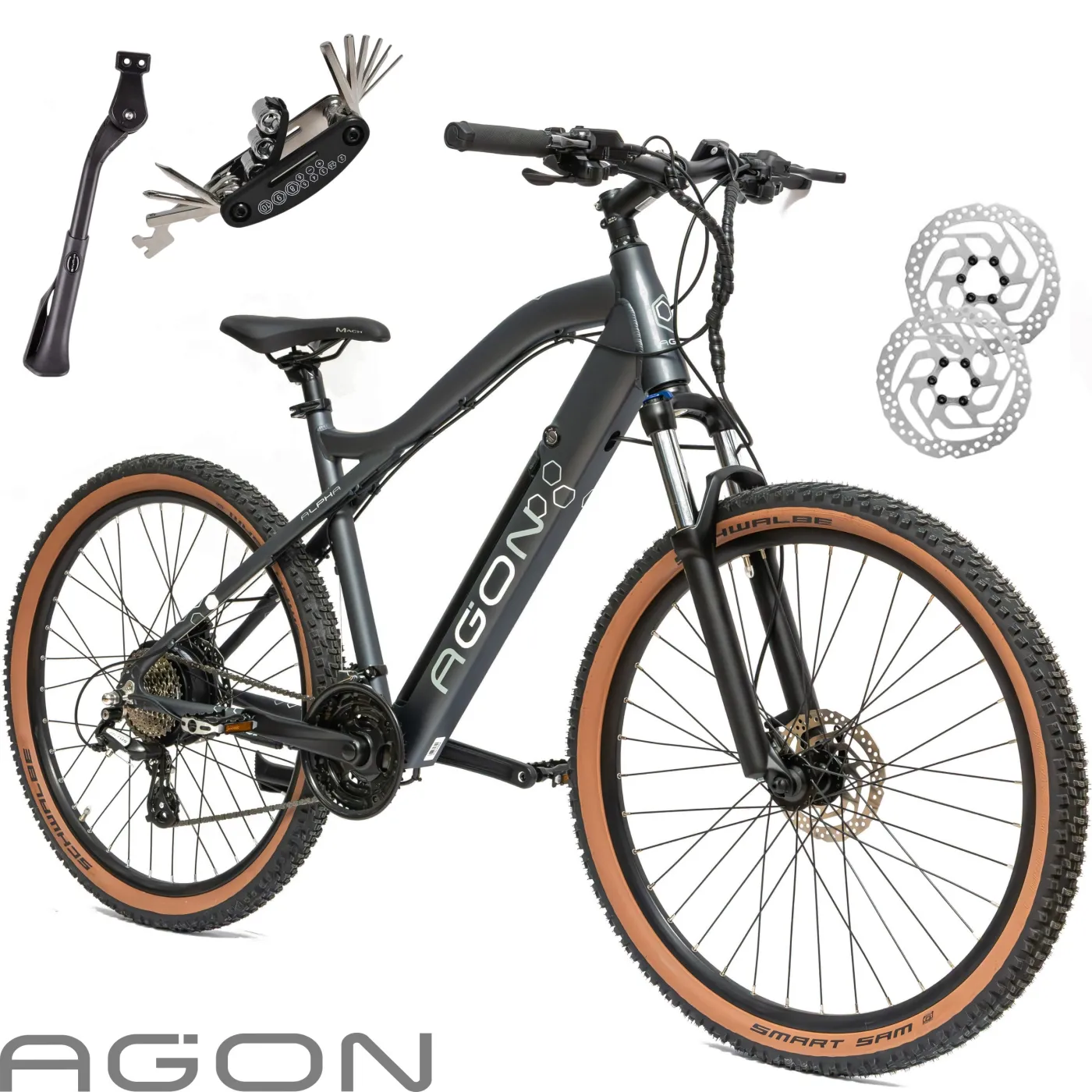 Rower Elektryczny Męski Damski Górski MTB 27,5 Shimano 250W Hydraulika 14AH