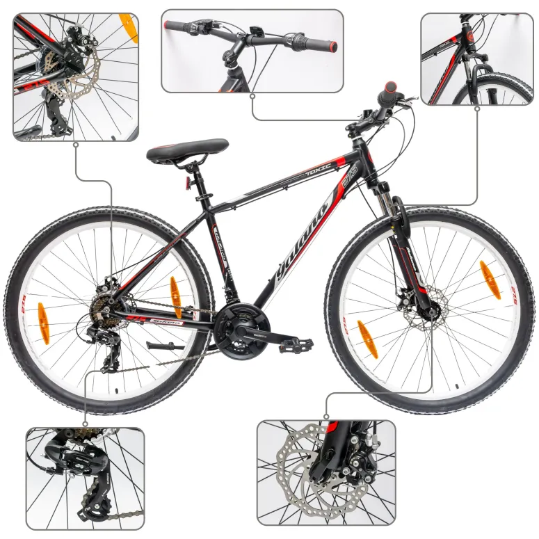 Rower Męski Górski Koła 27,5" MTB Amory SHIMANO Aluminium Stopka Dzwonek