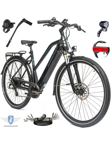 Rower Elektryczny Damski Trekkingowy 28" SHIMANO Altus 250 W Hydraulika LCD