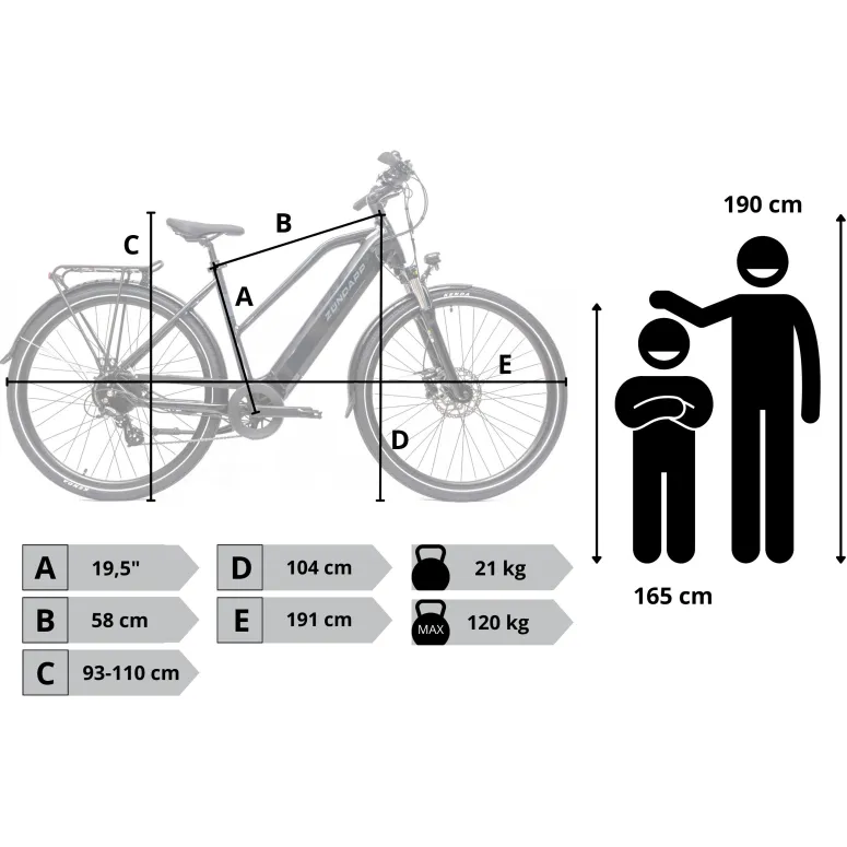 Rower Elektryczny Damski Trekkingowy 28" SHIMANO Altus 250 W Hydraulika LCD