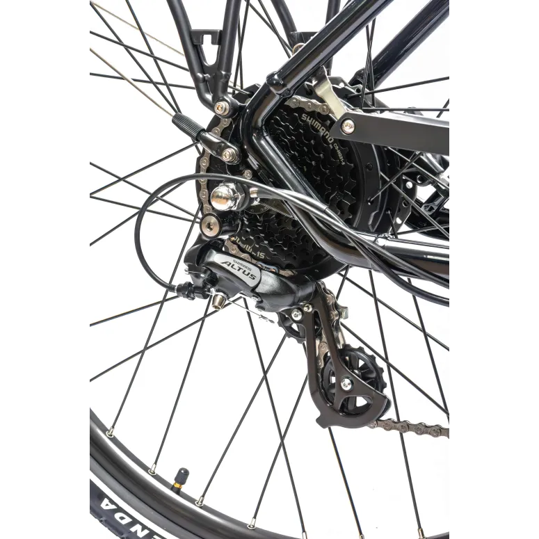Rower Elektryczny Damski Trekkingowy 28" SHIMANO Altus 250 W Hydraulika LCD
