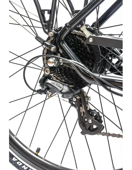 Rower Elektryczny Damski Trekkingowy 28" SHIMANO Altus 250 W Hydraulika LCD