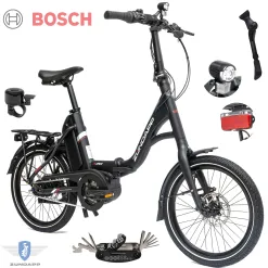 Składany Rower Elektryczny Uniwersalny 20" Bosch Nexus Tarcze Oświetlenie