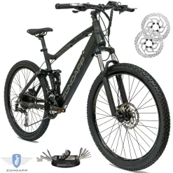 Górski Rower Elektryczny 27,5 MTB Alu Full Wspomaganie Alivio Tarcze Cyngle