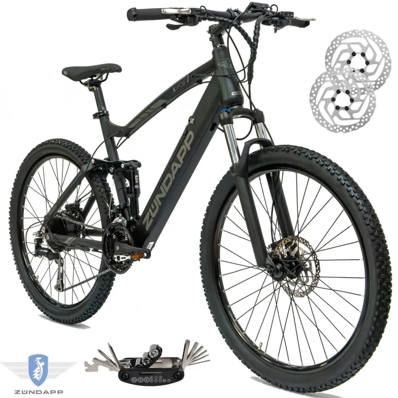 Górski Rower Elektryczny 27,5 MTB Alu Full Wspomaganie Alivio Tarcze Cyngle