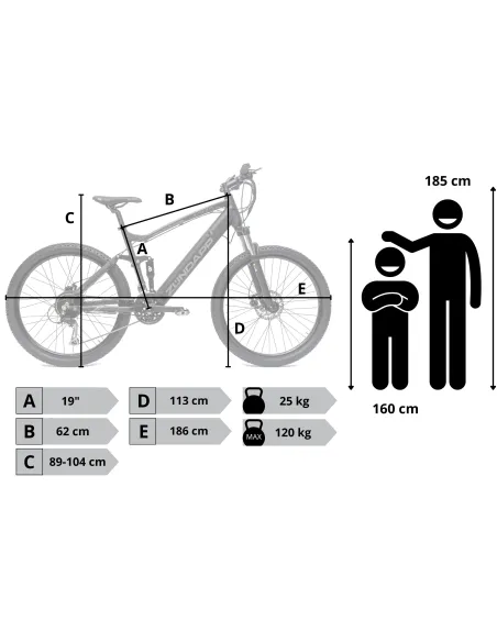 Górski Rower Elektryczny 27,5 MTB Alu Full Wspomaganie Alivio Tarcze Cyngle