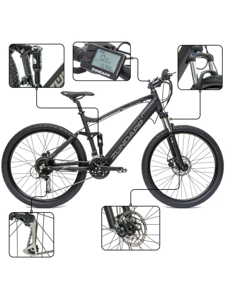 Górski Rower Elektryczny 27,5 MTB Alu Full Wspomaganie Alivio Tarcze Cyngle