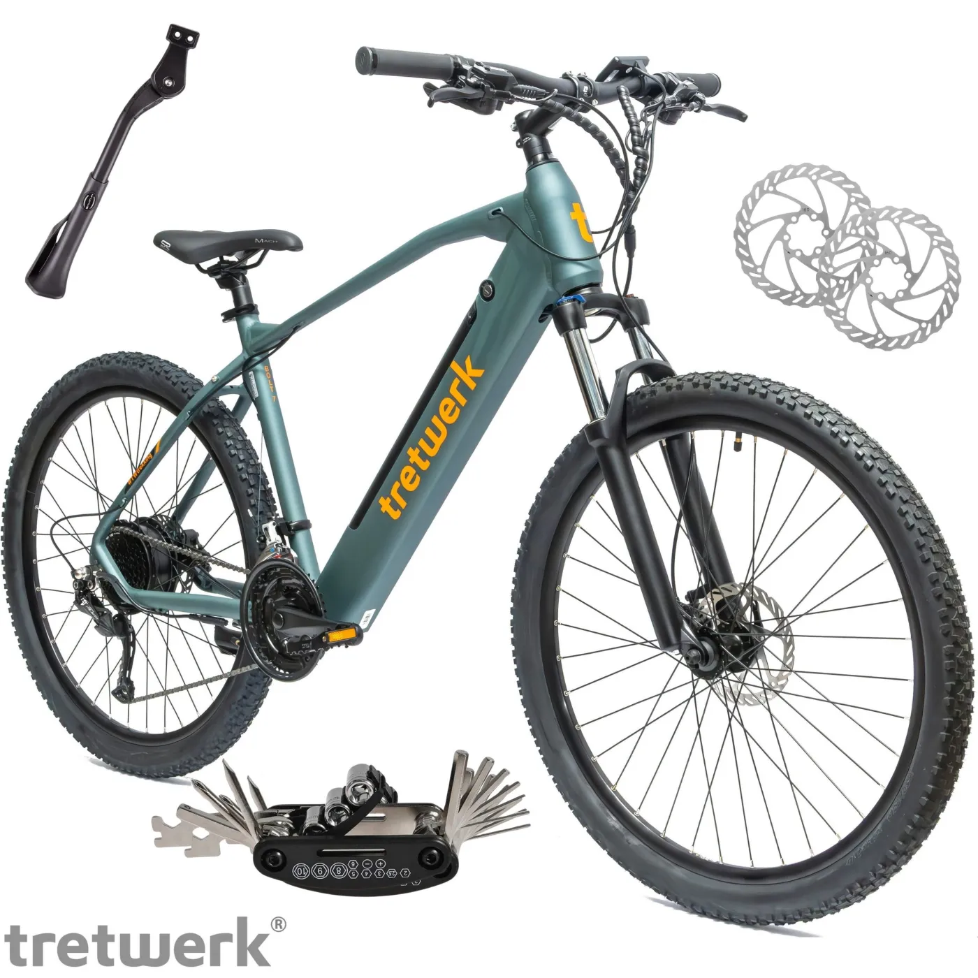 Rower Elektryczny Męski Damski Górski 27,5" MTB Shimano Alivio 250 W LCD