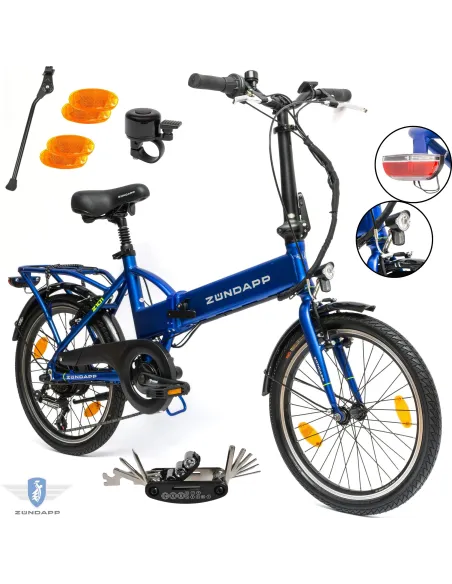 Rower Elektryczny Składany 20 Miejski 250W Składak ALU Wspomaganie 3 Tryby