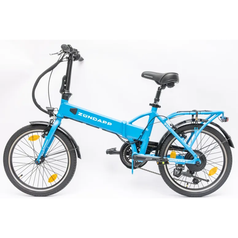 Rower Elektryczny Damski Męski Składany 20" SHIMANO 250 W Alu LED Składak