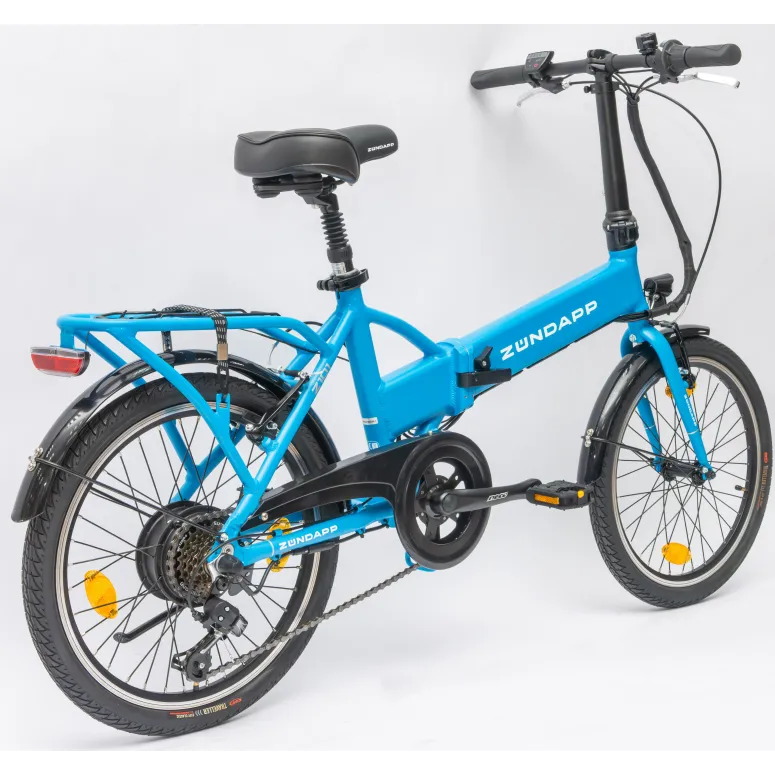 Rower Elektryczny Damski Męski Składany 20" SHIMANO 250 W Alu LED Składak