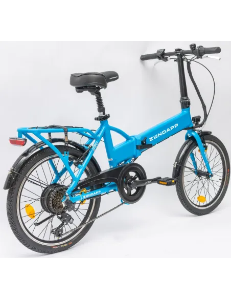 Rower Elektryczny Damski Męski Składany 20" SHIMANO 250 W Alu LED Składak