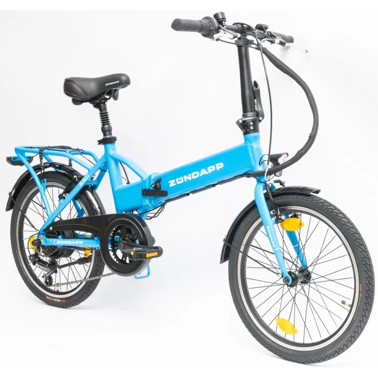 Rower Elektryczny Damski Męski Składany 20" SHIMANO 250 W Alu LED Składak