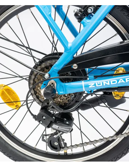 Rower Elektryczny Damski Męski Składany 20" SHIMANO 250 W Alu LED Składak