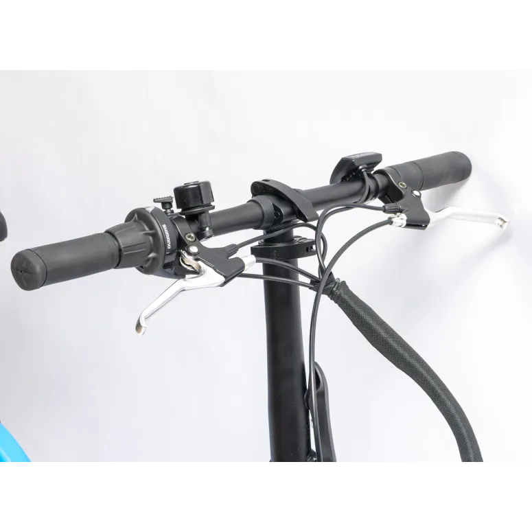 Rower Elektryczny Damski Męski Składany 20" SHIMANO 250 W Alu LED Składak