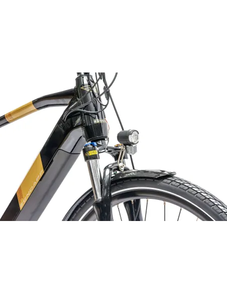 Rower Elektryczny Męski Trekkingowy Koła 28" SHIMANO 250 W LCD Aplikacja