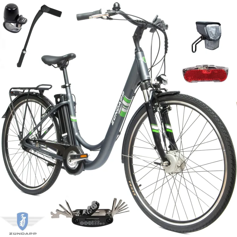 Elektryczny Rower Miejski 28 Shimano Nexus 7 ALU V-Brake Bagażnik Światła