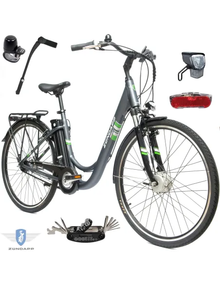 Elektryczny Rower Miejski 28 Shimano Nexus 7 ALU V-Brake Bagażnik Światła