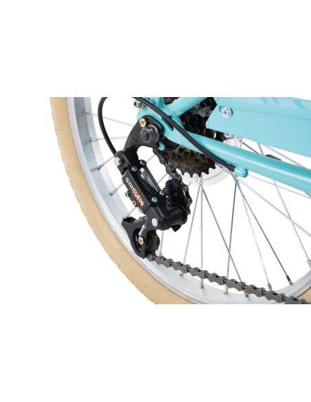 Dziewczęcy Rowerek Miejski 20 Bagażnik 6 Biegów - 6