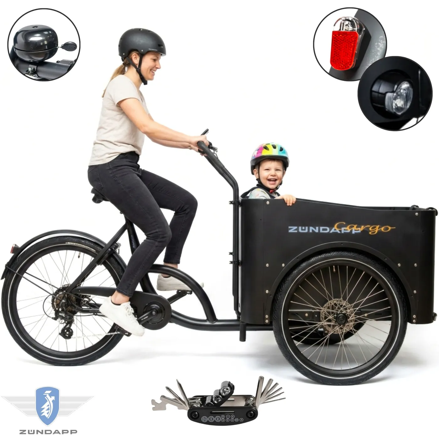 Rower Elektryczny Damski Męski Miejski Transportowy Cargo Riksza Koła 24 26