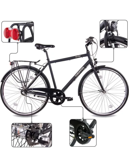 Rower Męski Miejski 28" Nexus Torpedo SHIMANO Światła Błotniki Bagażnik