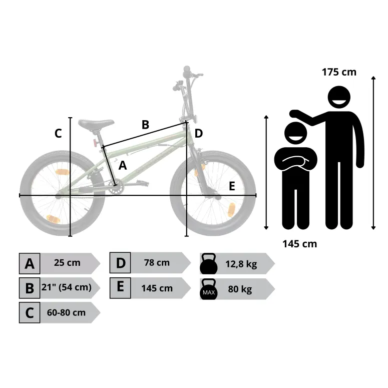 Rower Męski Damski BMX Koła 20" Rotor 360 Pegi Dzwonek U-brake Młodzieżowy