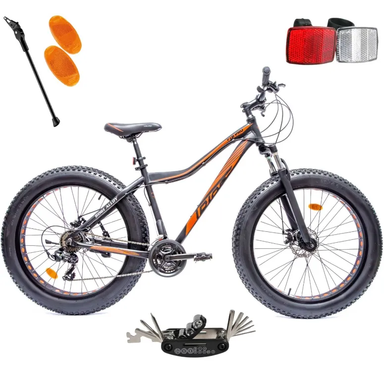 Rower Fatbike Terenowy Shimano Szerokie Opony 26 Amortyzacja Aluminium HIT!